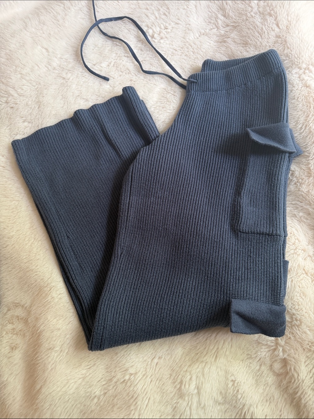Edikted Women’s Blue Ribbed Joggers